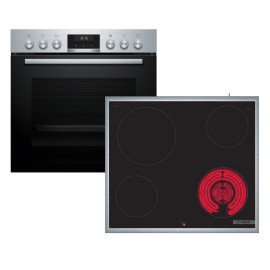 BOSCH HEG537BS4+NKF645GA2E Εντοιχιζόμενο Σετ Φούρνος Εστία 60cm Inox